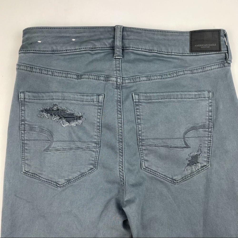American Eagle Gary Distressed Hi Rise Skinny Jeans Size 6 - Picture 5 of 7